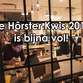 De Hôrster Kwis 2017 bijna vol!